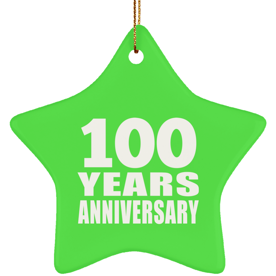 100th Anniversary 100 Years - Star Ornament