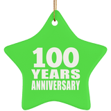 100th Anniversary 100 Years - Star Ornament