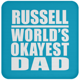 Russell World's Okayest Dad - Drink Coaster