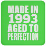 31st Birthday Made In 1993 Aged to Perfection - Drink Coaster