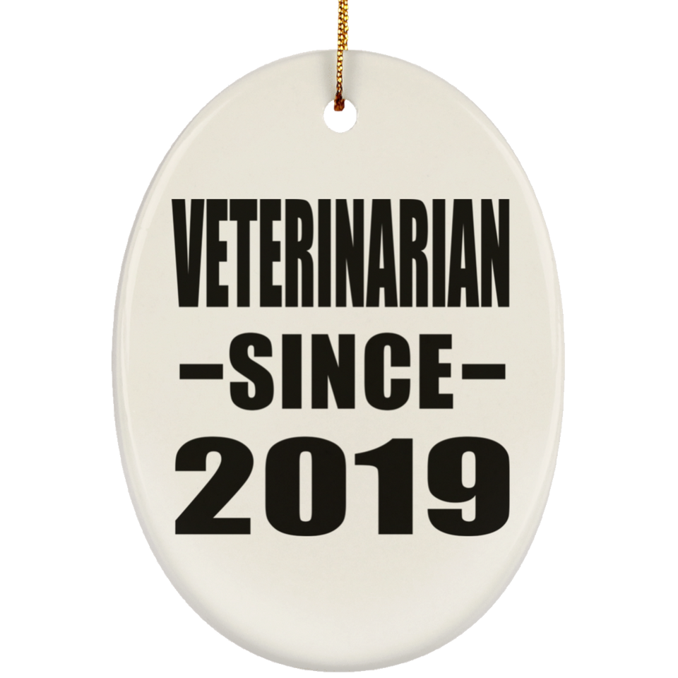 Veterinarian Since 2019 - Oval Ornament