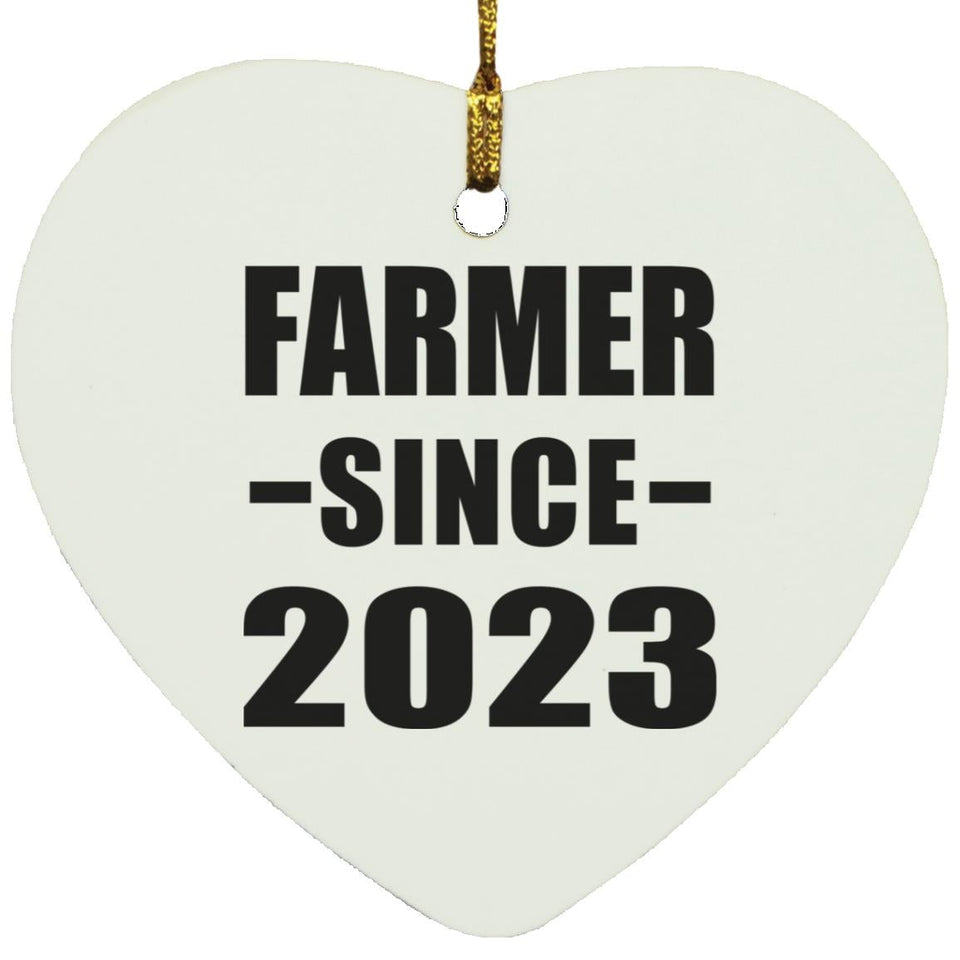 Farmer Since 2023 - Heart Ornament