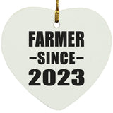 Farmer Since 2023 - Heart Ornament