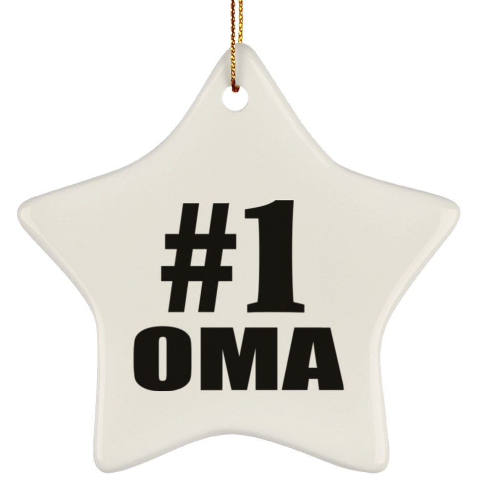 Number One #1 Oma - Star Ornament
