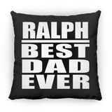 Ralph Best Dad Ever - Throw Pillow Black