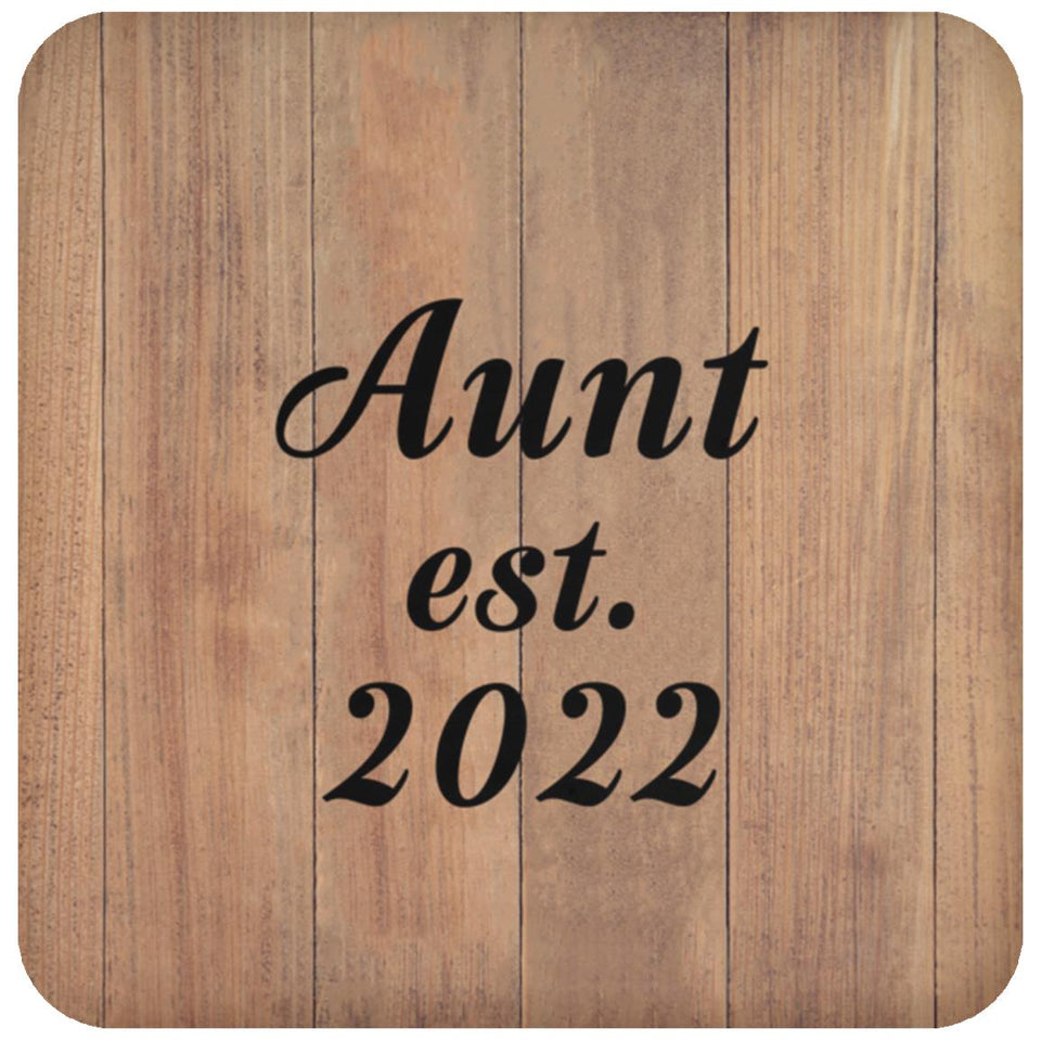 Aunt Established EST. 2022 - Drink Coaster C