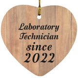 Laboratory Technician Since 2022 - Heart Ornament C