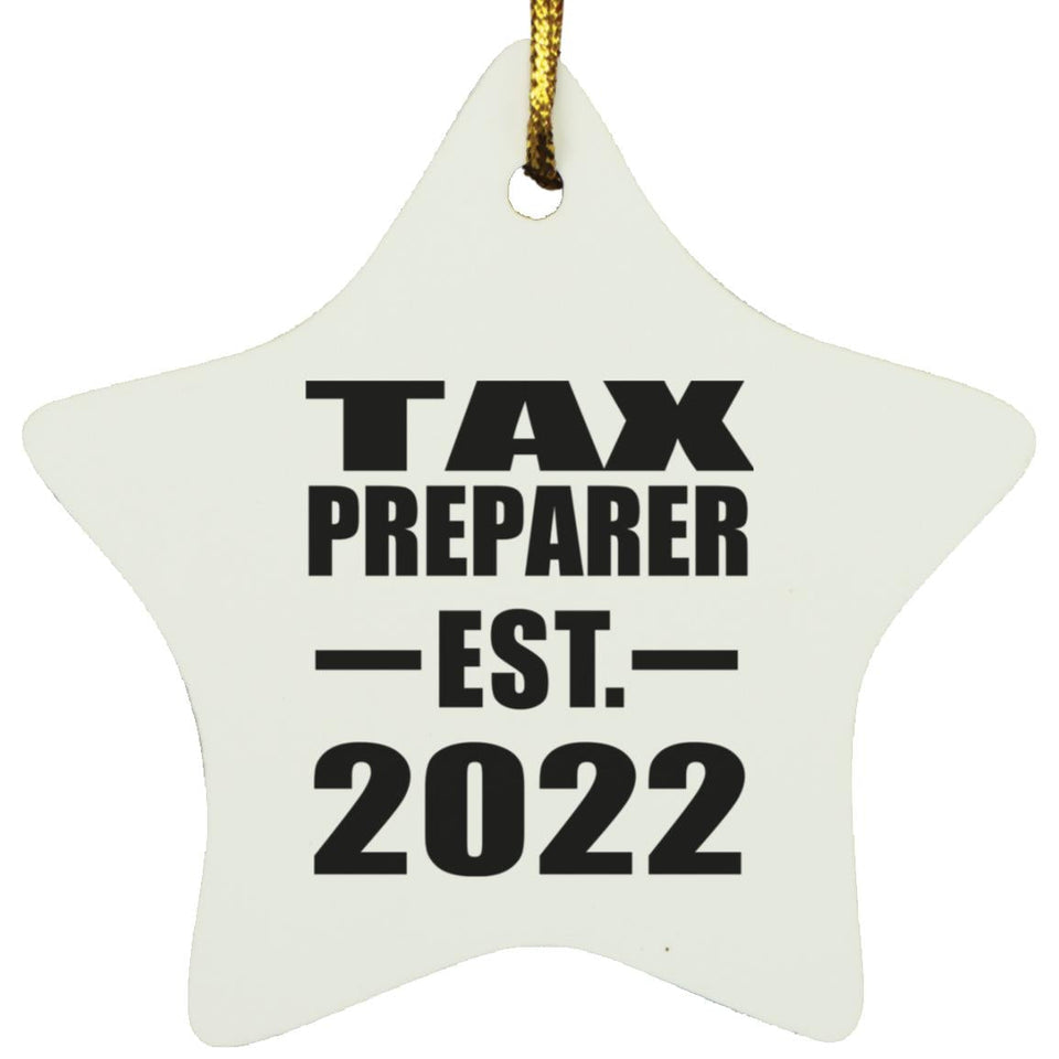 Tax Preparer Established EST. 2022 - Star Ornament