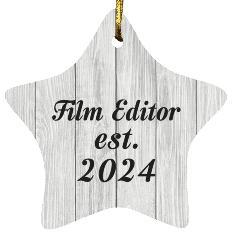 Film Editor Established Est. 2024 - Star Ornament F
