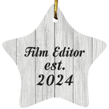 Film Editor Established Est. 2024 - Star Ornament F