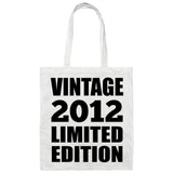 12th Birthday Vintage 2012 Limited Edition - Tote Bag White