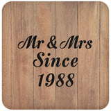 36th Anniversary Mr & Mrs Since 1988 - Drink Coaster C