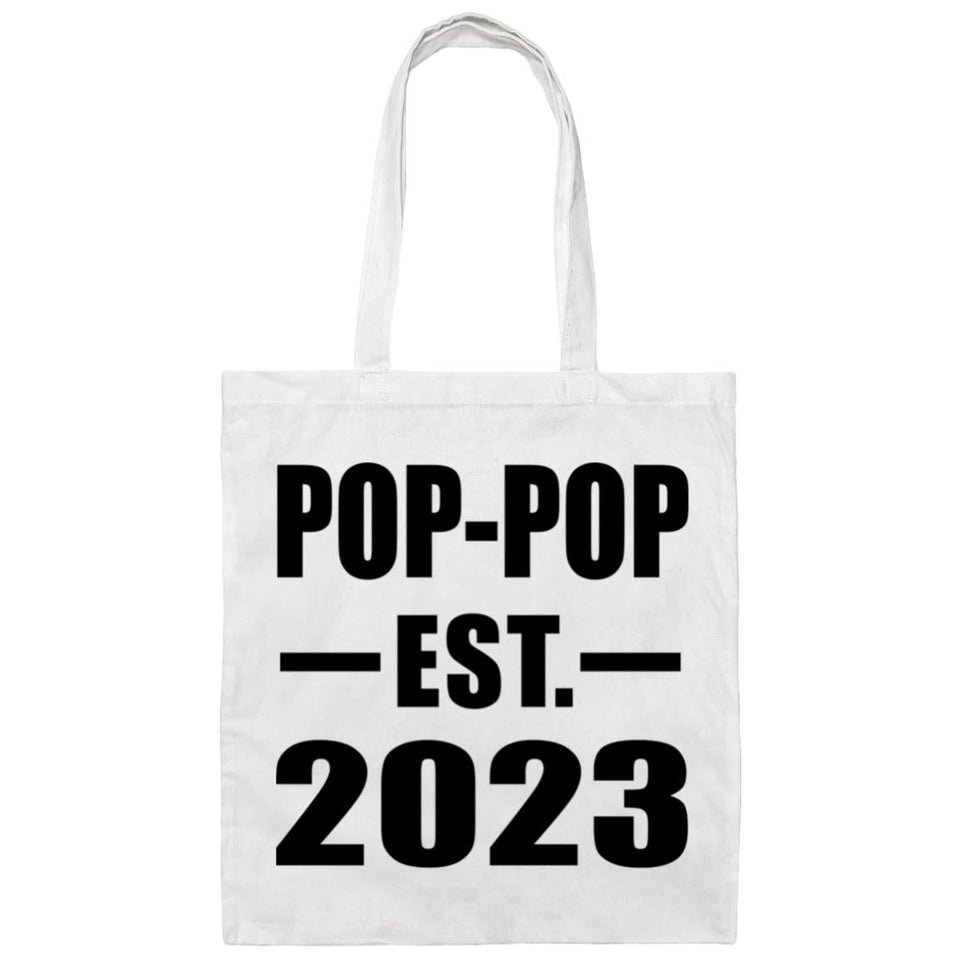 Pop-Pop Established EST. 2023 - Tote Bag White