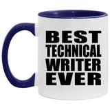 Best Technical Writer Ever - 11oz Accent Mug Purple