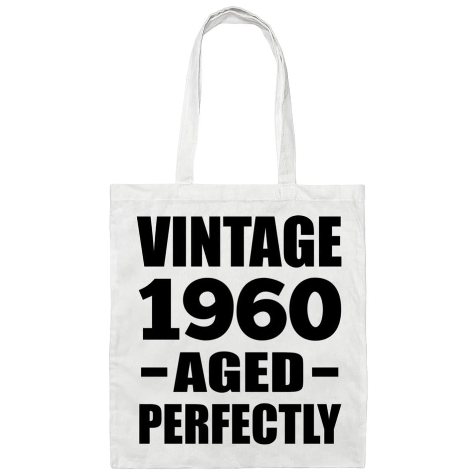 64th Birthday Vintage 1960 Aged Perfectly - Tote Bag White