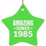39th Birthday Amazing Since 1985 - Star Ornament