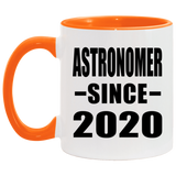 Astronomer Since 2020 - 11oz Accent Mug Orange