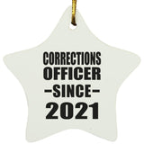 Corrections Officer Since 2021 - Star Ornament