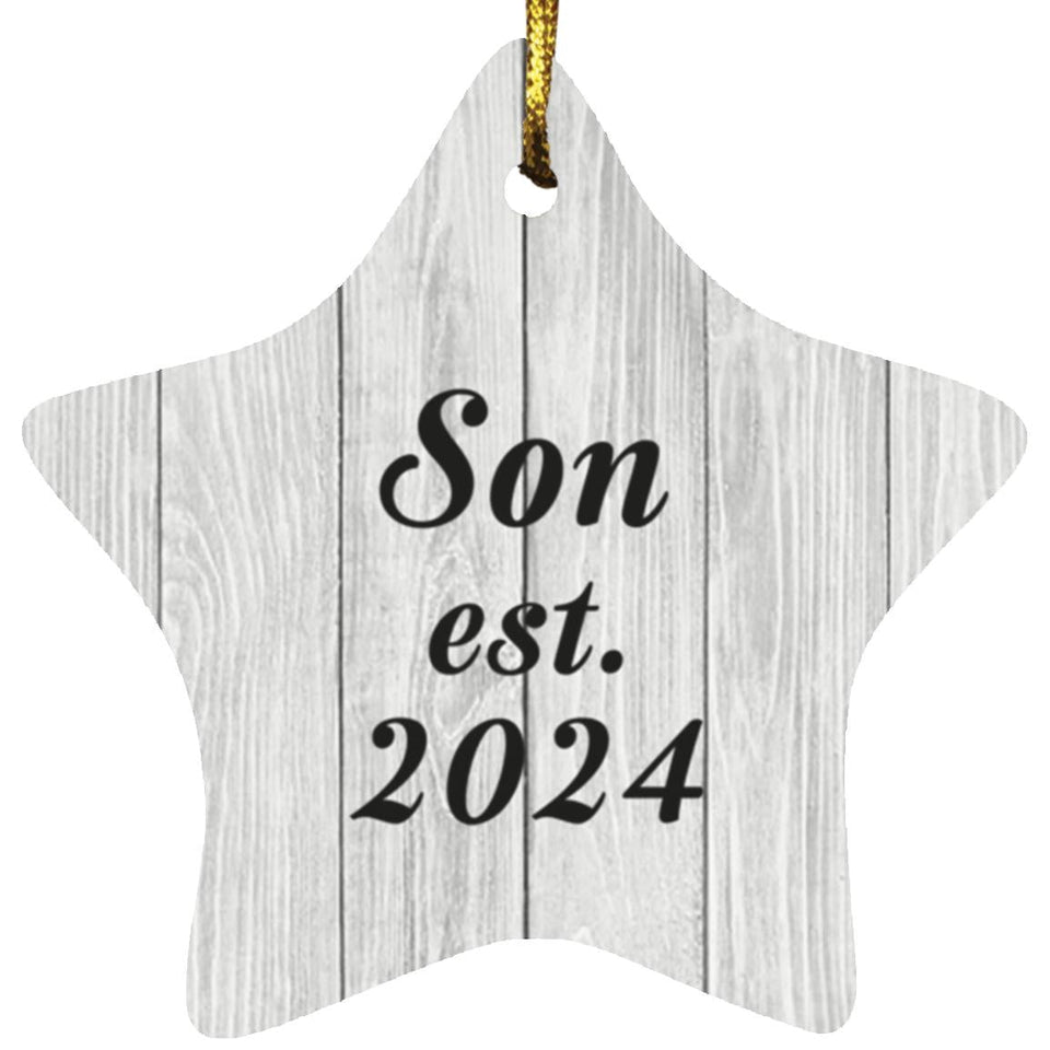 Son Established Est. 2024 - Star Ornament F