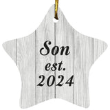 Son Established Est. 2024 - Star Ornament F