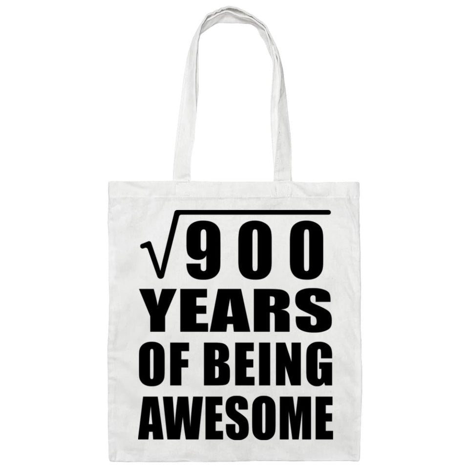 30th Birthday Square Root of 900 Years of Being Awesome - Tote Bag White