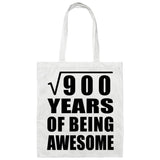 30th Birthday Square Root of 900 Years of Being Awesome - Tote Bag White