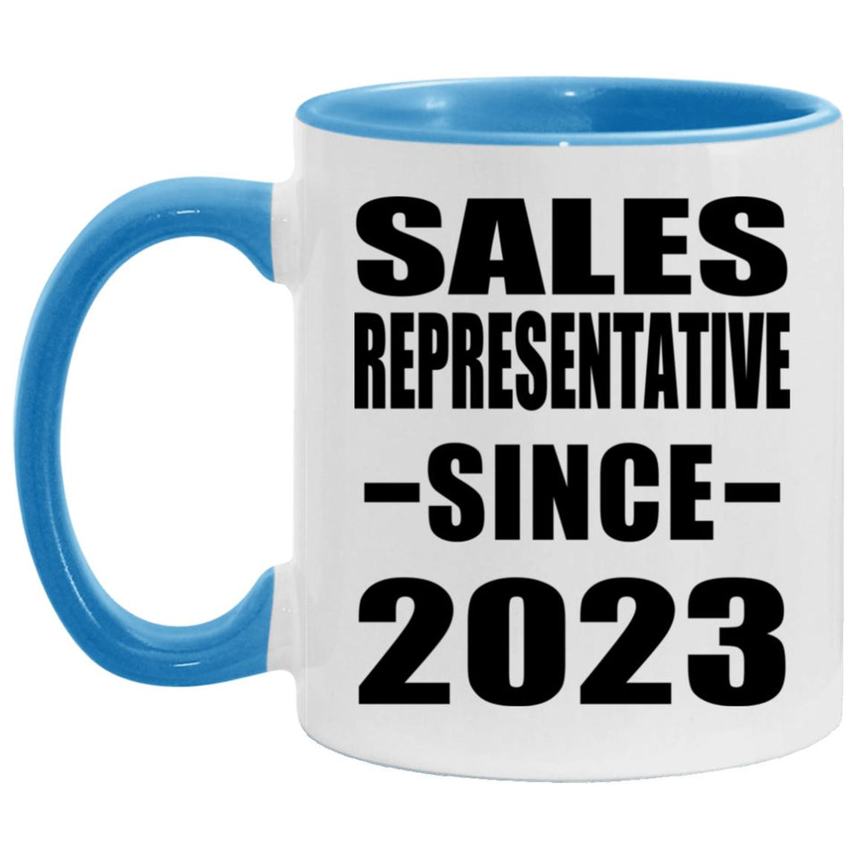 Sales Representative Since 2023 - 11oz Accent Mug Blue