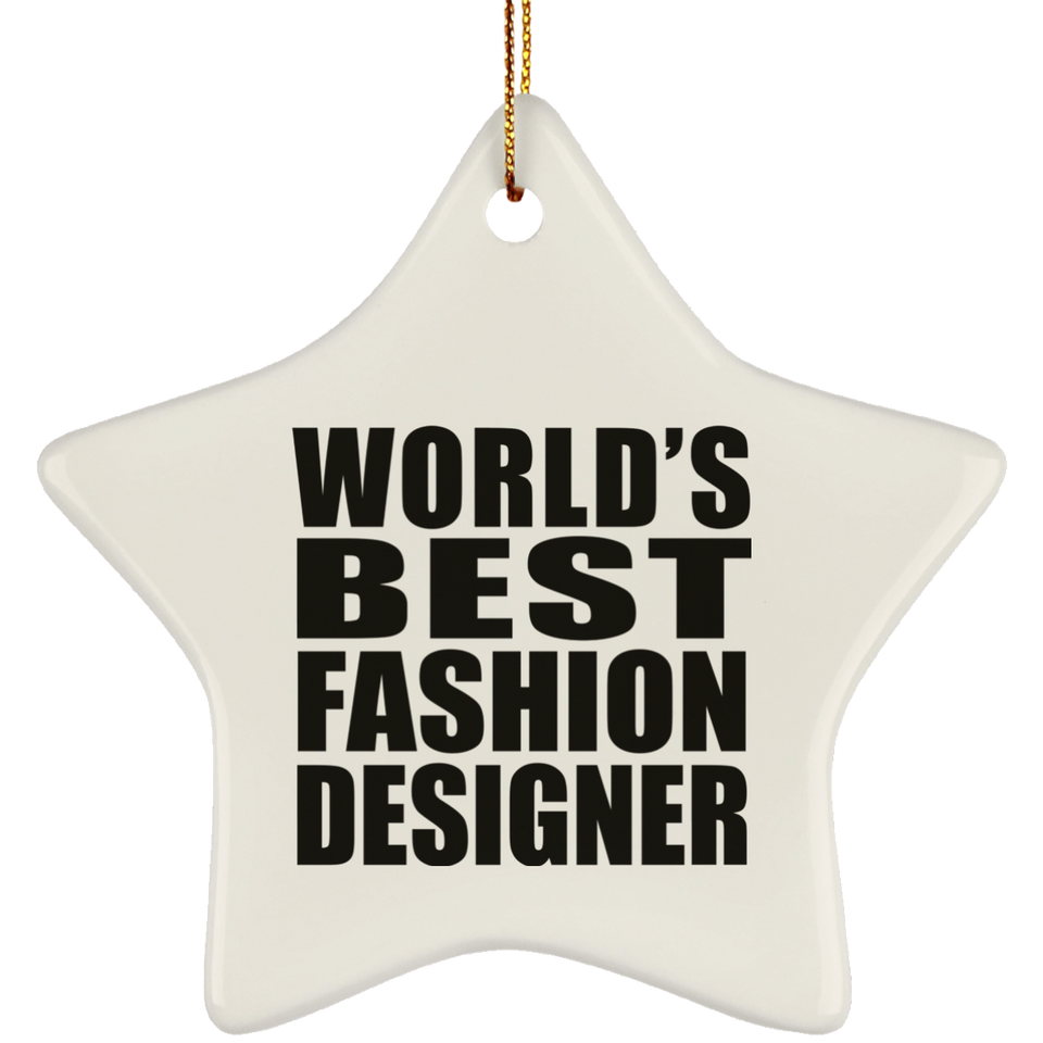 World's Best Fashion Designer - Star Ornament