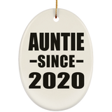 Auntie Since 2020 - Oval Ornament