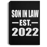 Son In Law Established EST. 2022 - Canvas Portrait