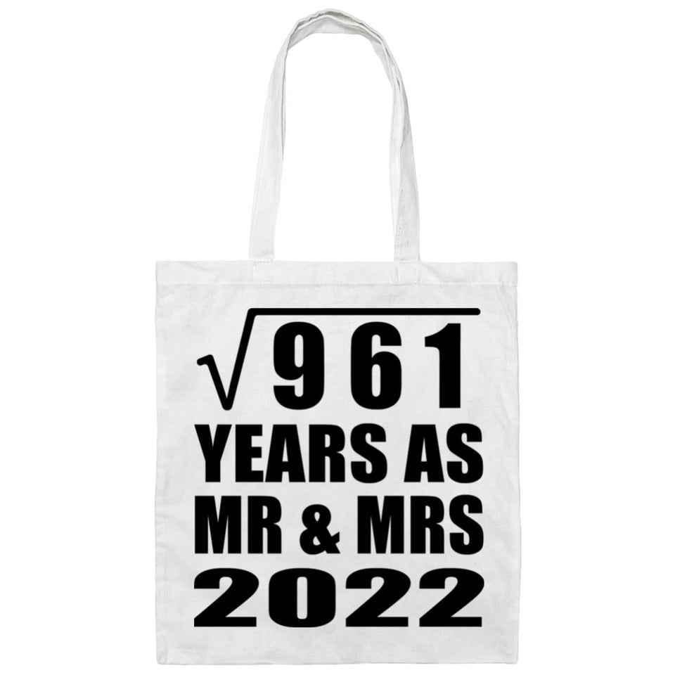 31st Anniversary Square Root of 961 Years As Mr & Mrs 2022 - Tote Bag White