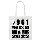 31st Anniversary Square Root of 961 Years As Mr & Mrs 2022 - Tote Bag White