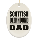Scottish Deerhound Dad - Oval Ornament