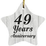 49th Anniversary 49 Years Anniversary - Star Ornament F
