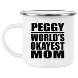 Peggy World's Okayest Mom - 12oz Camping Mug