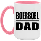 Boerboel Dad - 15oz Accent Mug Pink
