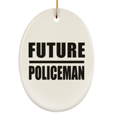 Future Policeman - Oval Ornament
