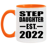 Step Daughter Established EST. 2022 - 11oz Accent Mug Orange