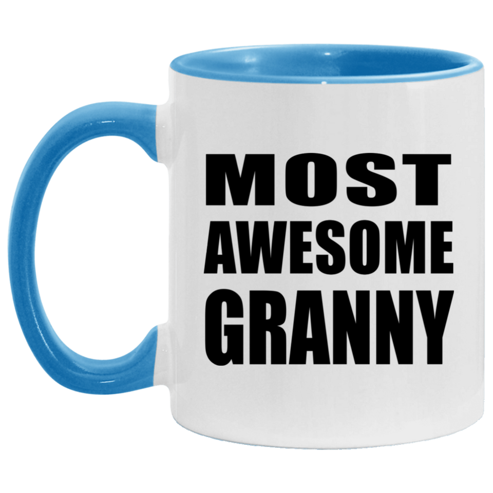 Most Awesome Granny - 11oz Accent Mug Blue