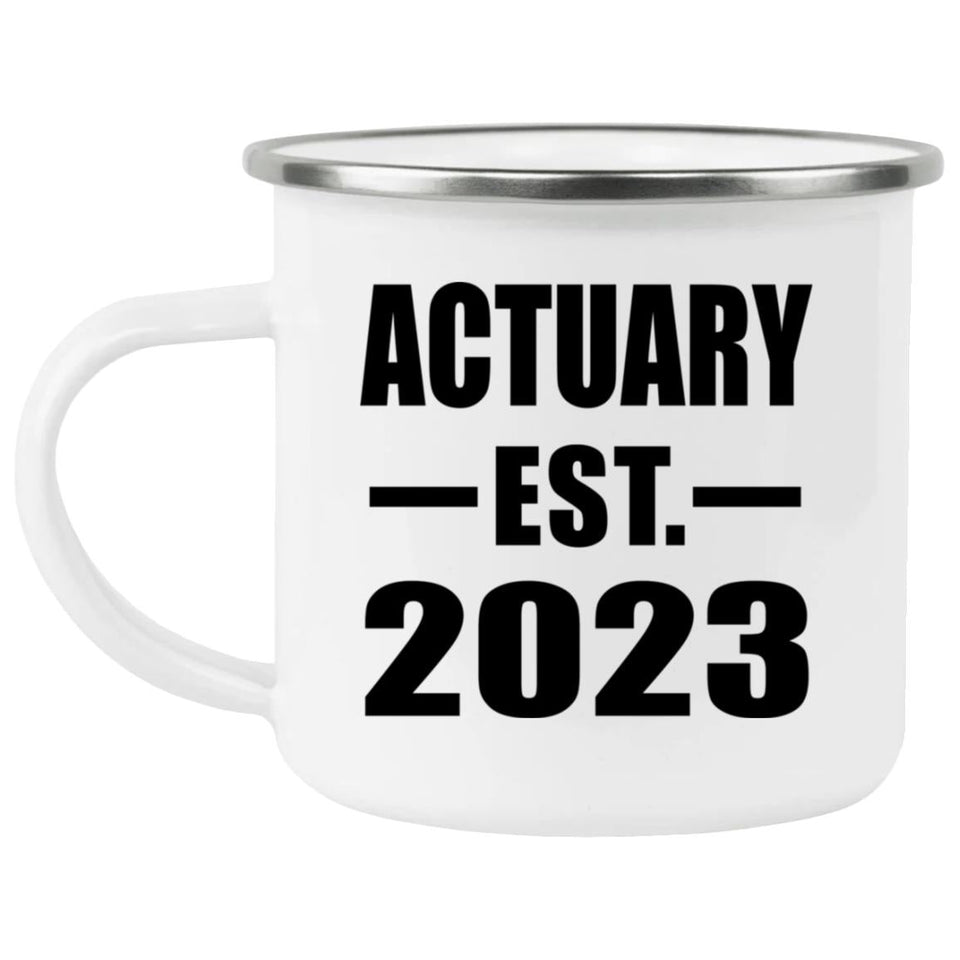Actuary Established EST. 2023 - 12oz Camping Mug