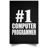 Number One #1 Computer Programmer - Poster Portrait
