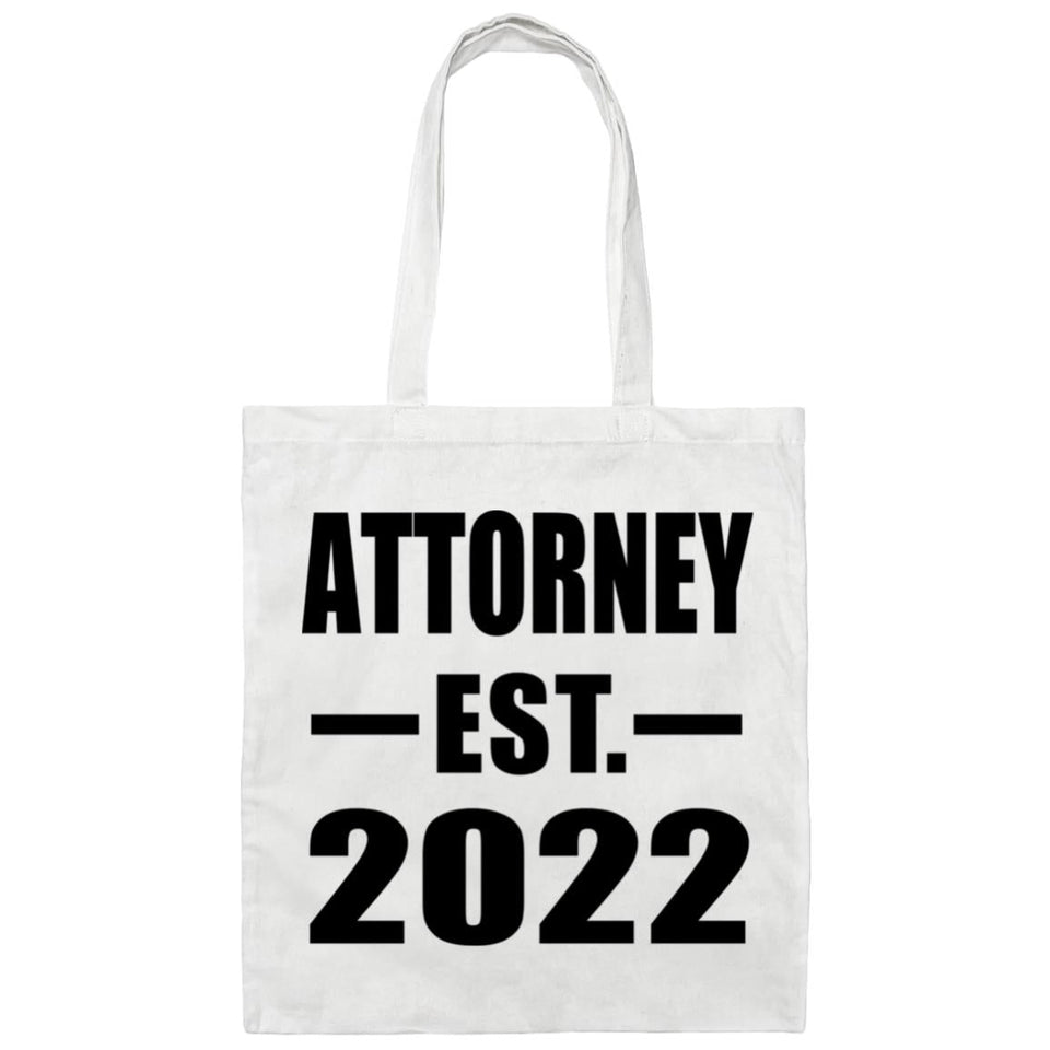 Attorney Established EST. 2022 - Tote Bag White