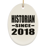 Historian Since 2018 - Oval Ornament