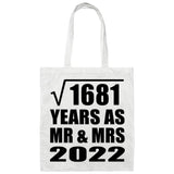 41st Anniversary Square Root of 1681 Years As Mr & Mrs 2022 - Tote Bag White