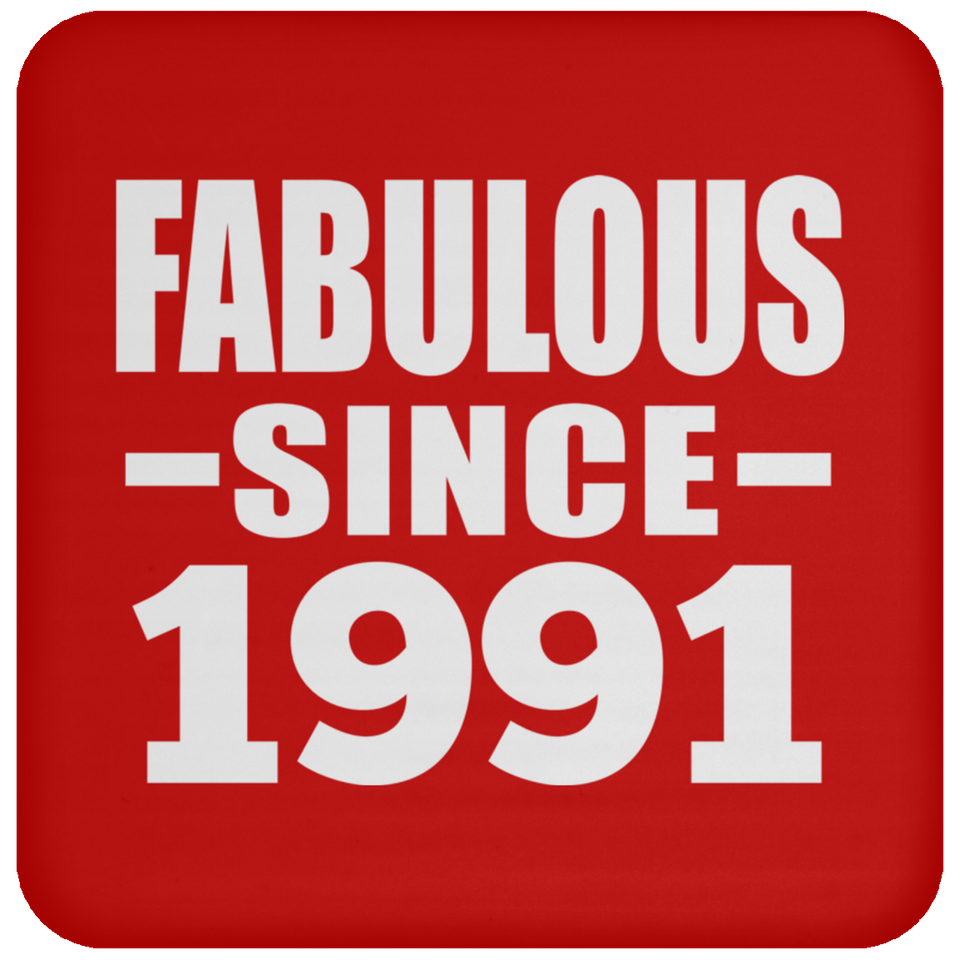 33rd Birthday Fabulous Since 1991 - Drink Coaster