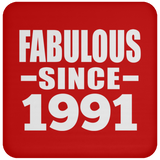 33rd Birthday Fabulous Since 1991 - Drink Coaster