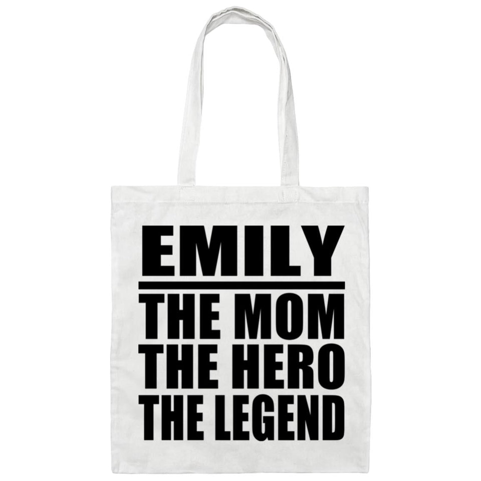 Emily The Mom The Hero The Legend - Tote Bag White