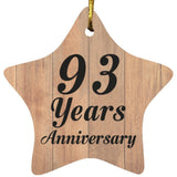 93rd Anniversary 93 Years Anniversary - Star Ornament C