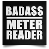 Badass Meter Reader - Poster Square