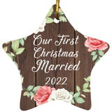 Our First Christmas Married 2022 - Star Ornament A